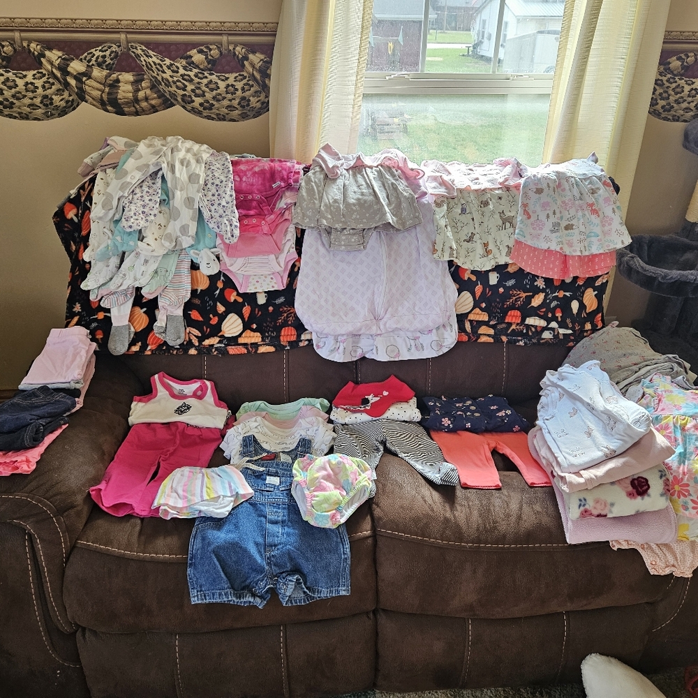 Lot of baby girl clothes
